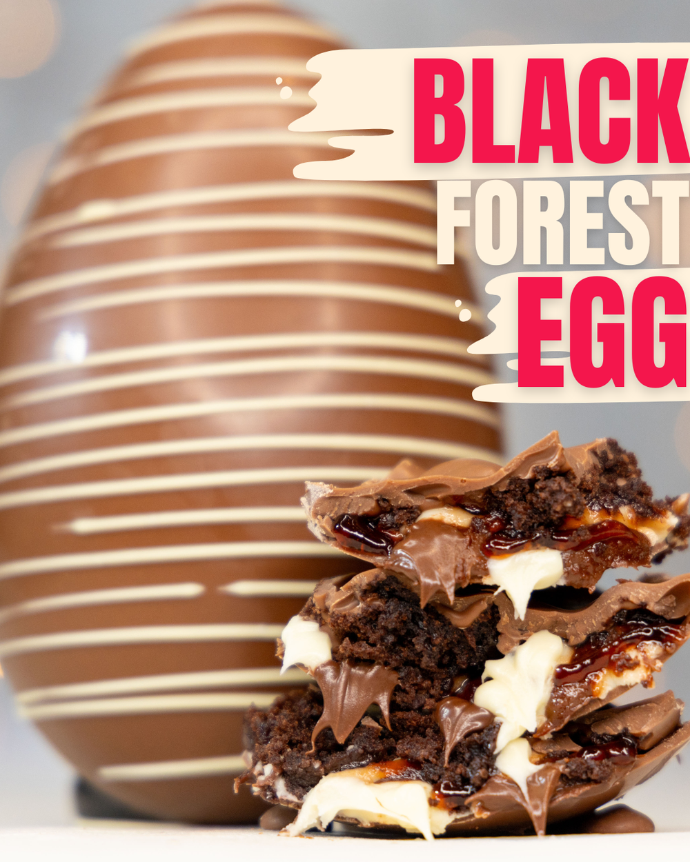 Black Forrest Gateau Easter Egg