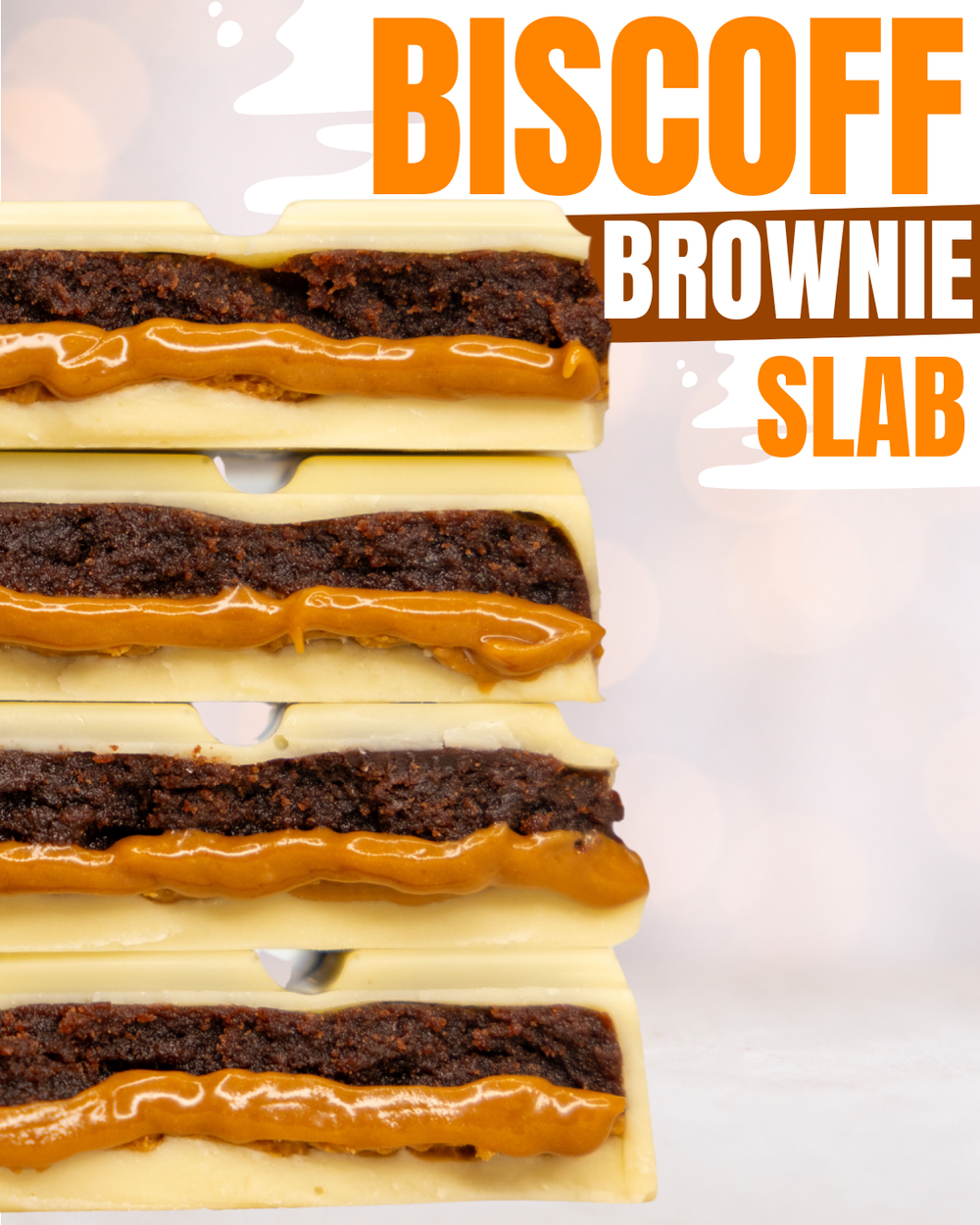 Biscoff Brownie Extra Thick Slab