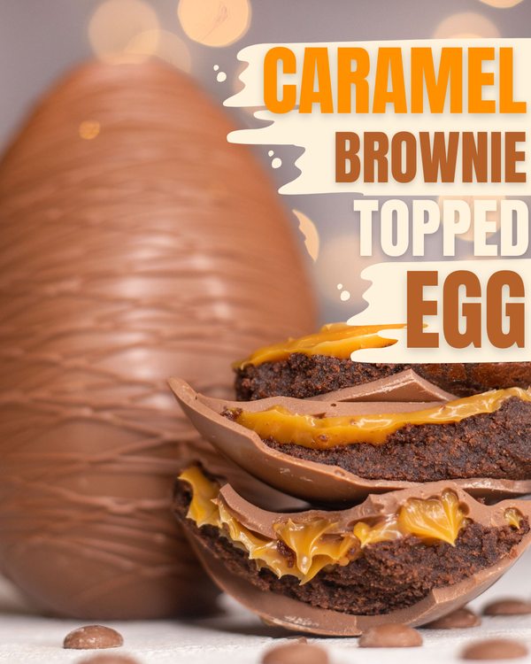 Caramel Brownie Easter Egg
