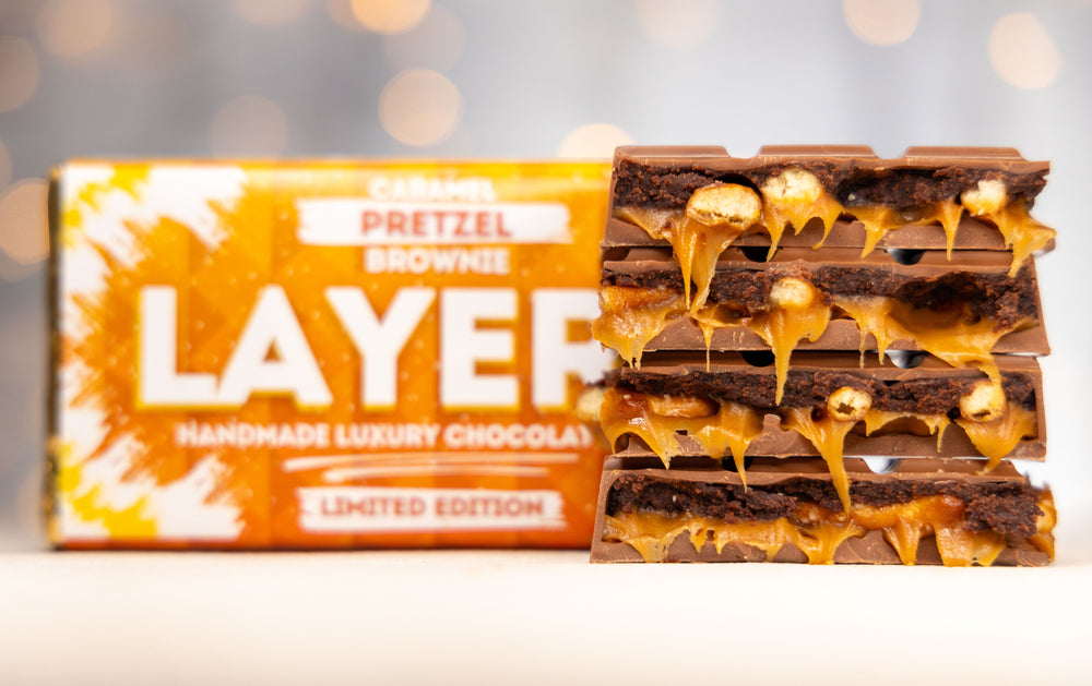 Caramel Pretzel Brownie Extra Thick Slab
