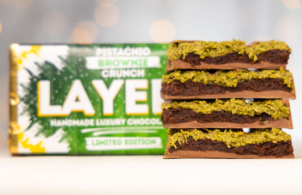 Smooth Pistachio Brownie Extra Thick Slab