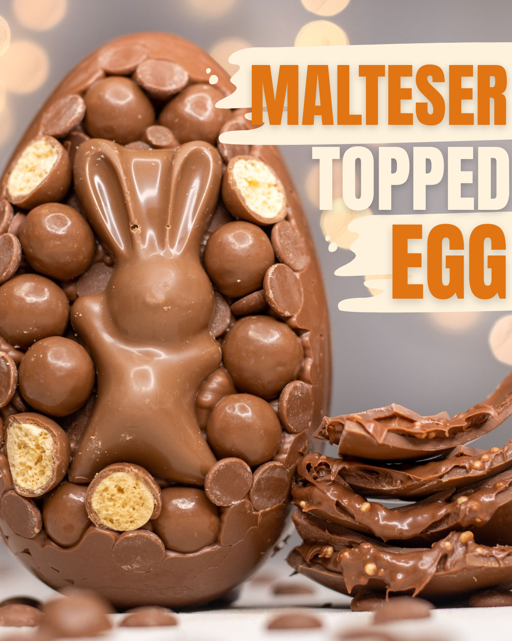 Malteaser Bunny Topped Easter Egg