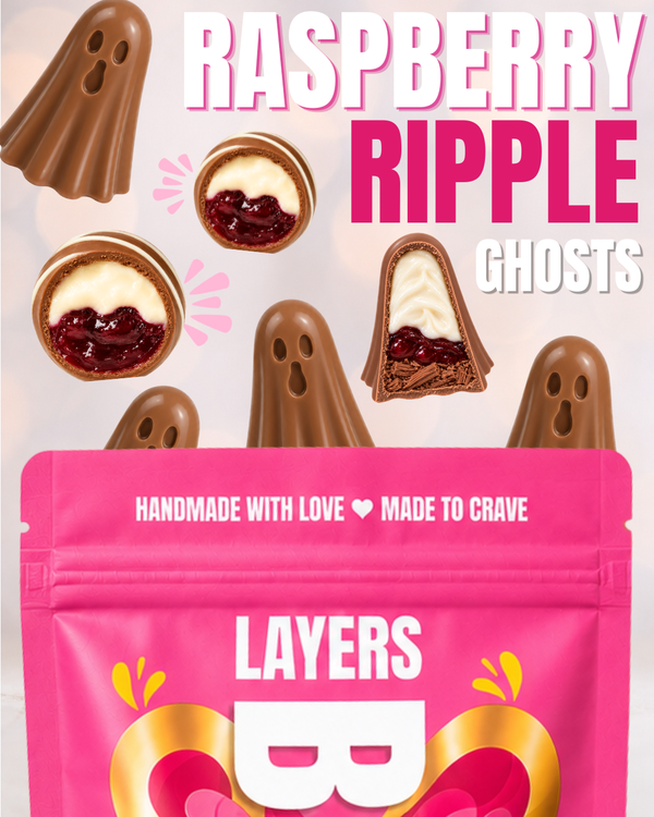 Raspberry Ripple Ghost Bites